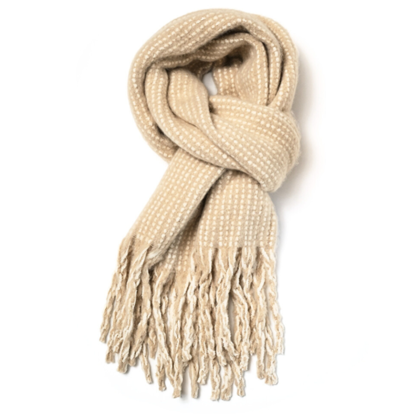 Cream Plain Scarf