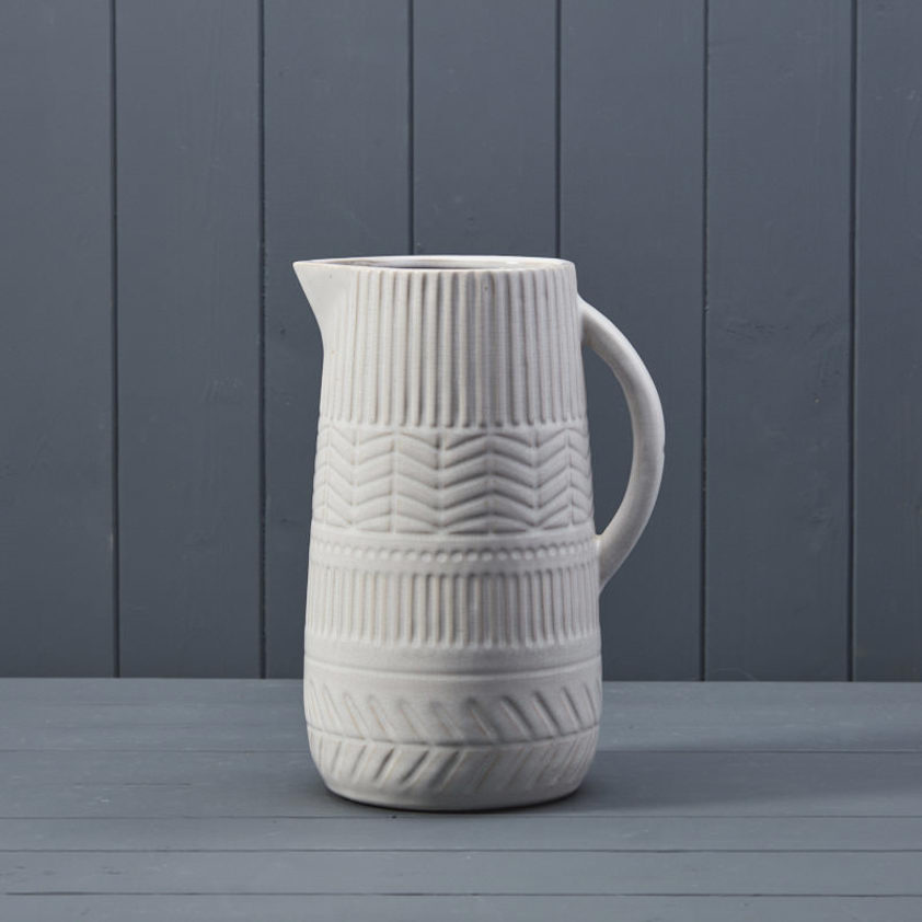 White Ceramic Jug (26.5cm)