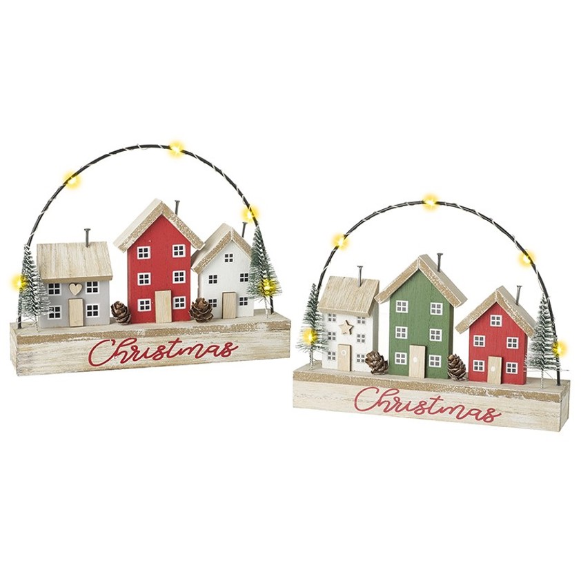 Hanging Light Up Houses
