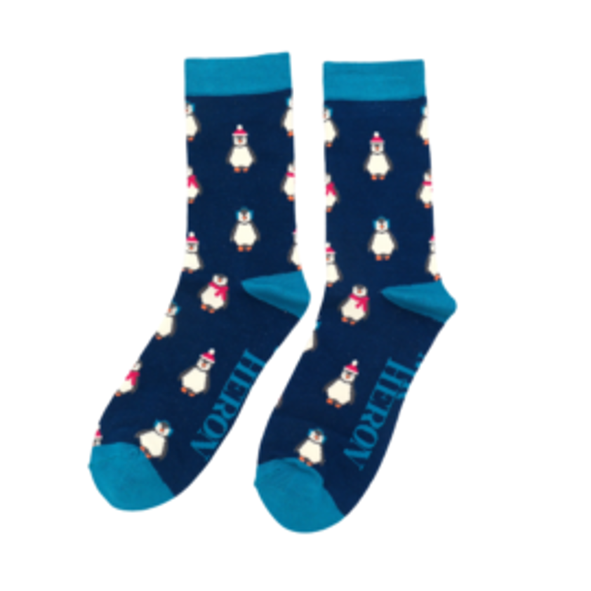 Men's Baby Penguins Socks Navy