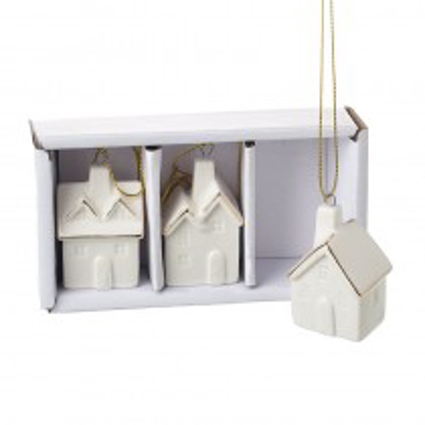 Hanging Porcelain Houses Sold individually