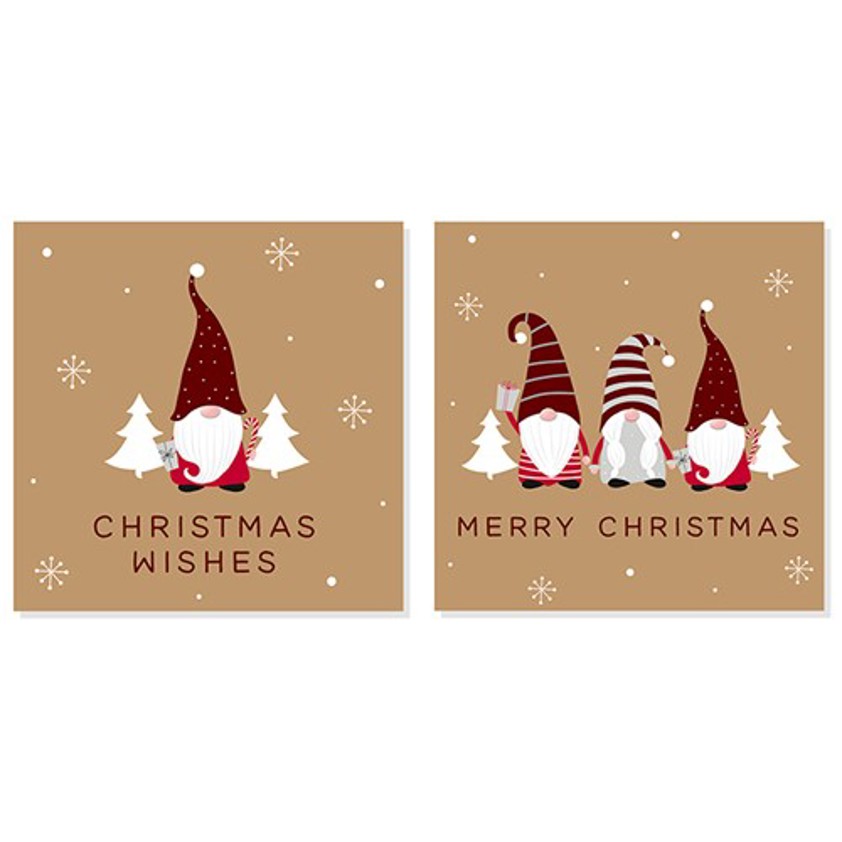 Gonk Kraft Christmas Cards 12 Pack