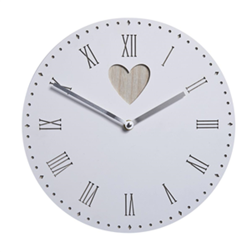 New Vintage clock with heart detail