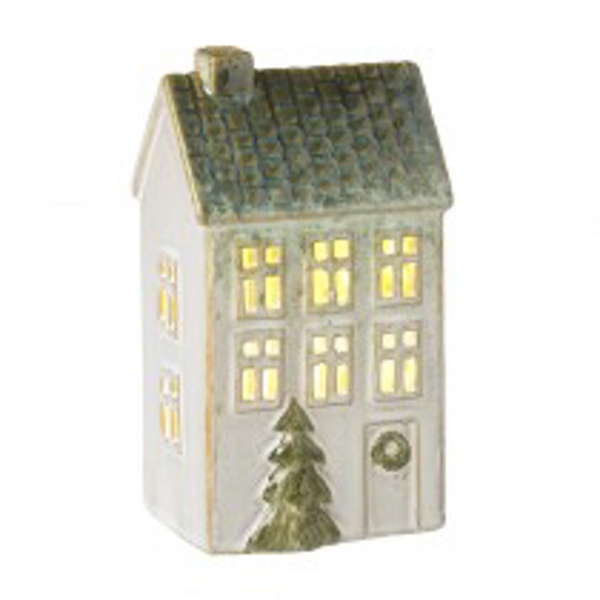 White/Green Light-Up House Led