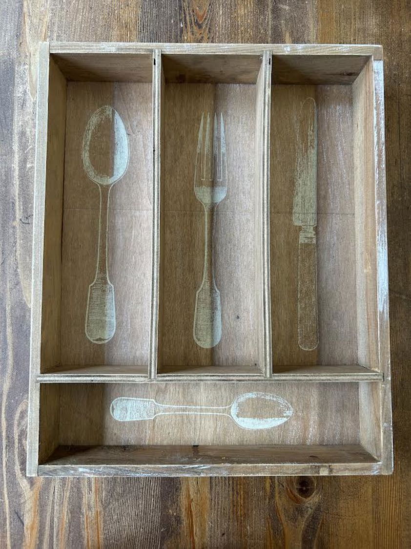 Wooden Cuttlery Tray - Gisela Graham