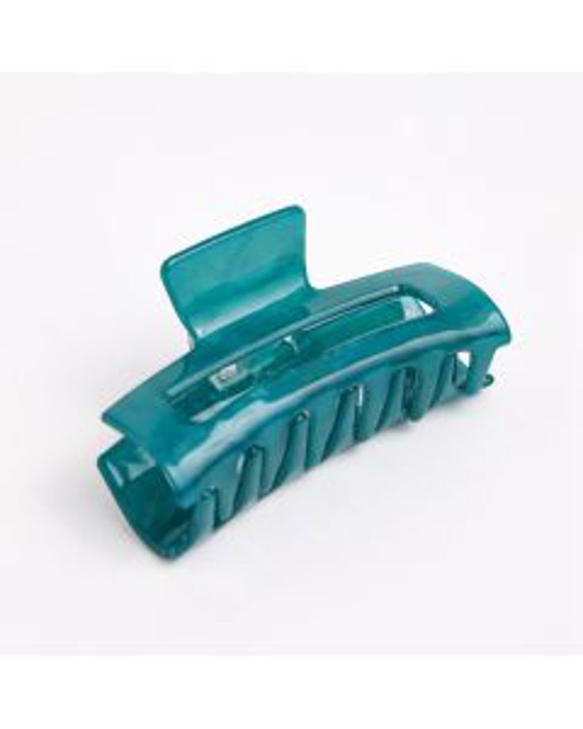 Rectangle Teal Hair Claw Clip