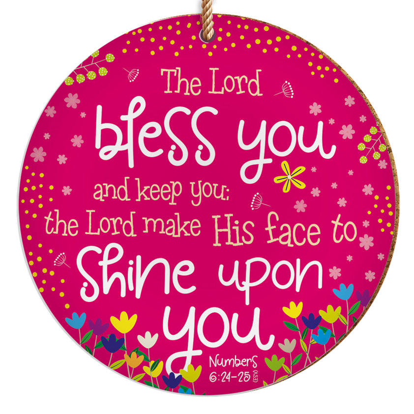The Lord bless you and keep you - Ceramic Hanging Decoration