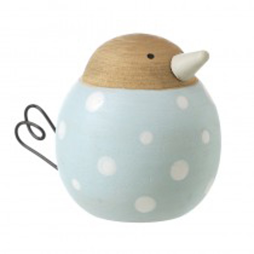 Polka Dot Bird With Metal Tail