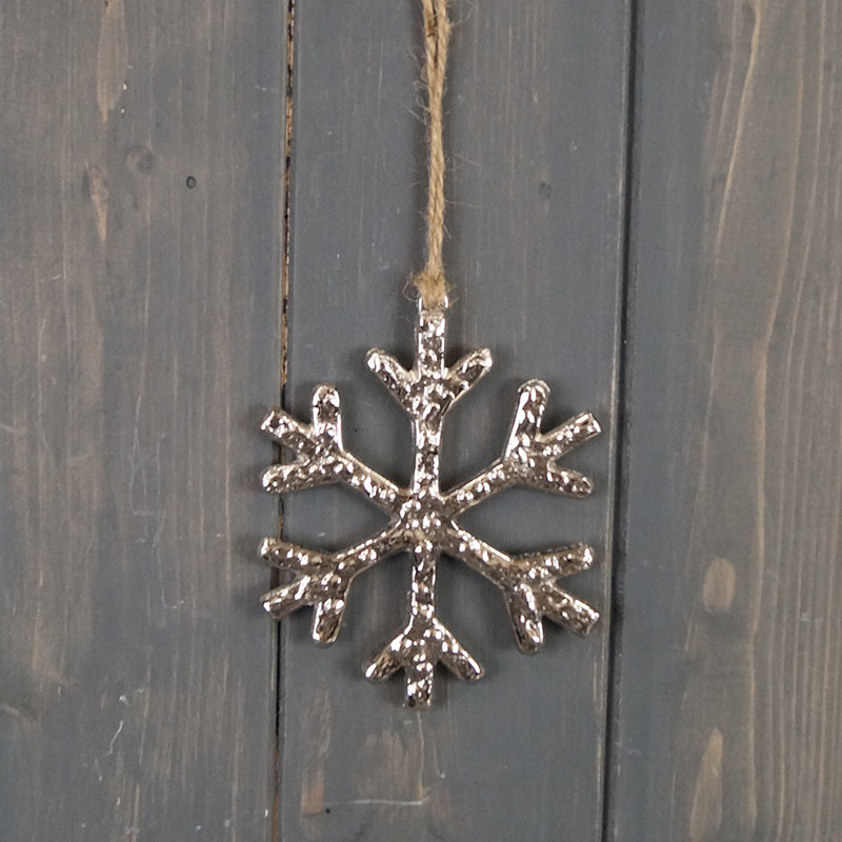 Metal Hanging Snowflake