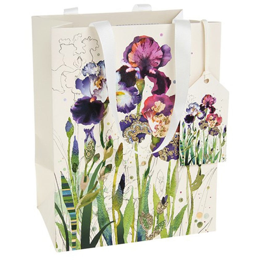 Bug Art Mixed Irises Gift Bag Medium