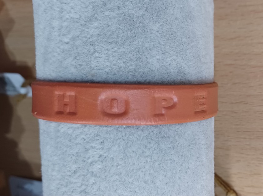 Hope Leather Bracelet