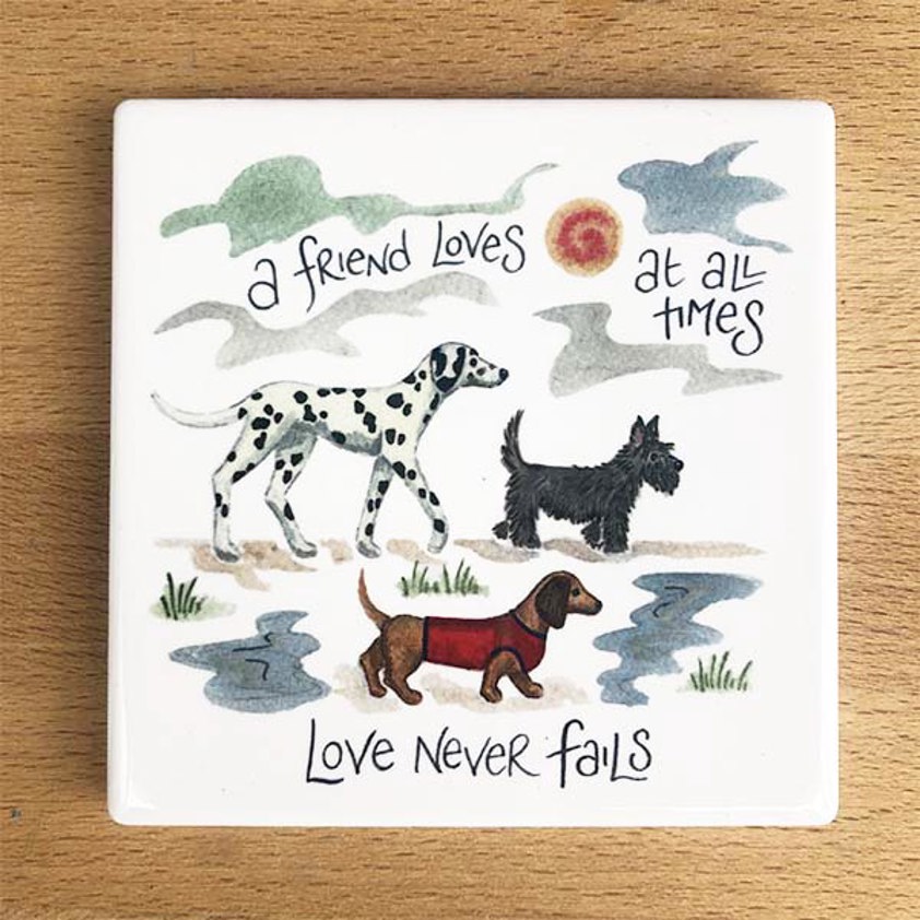 Love Never Fails Faith Coasters