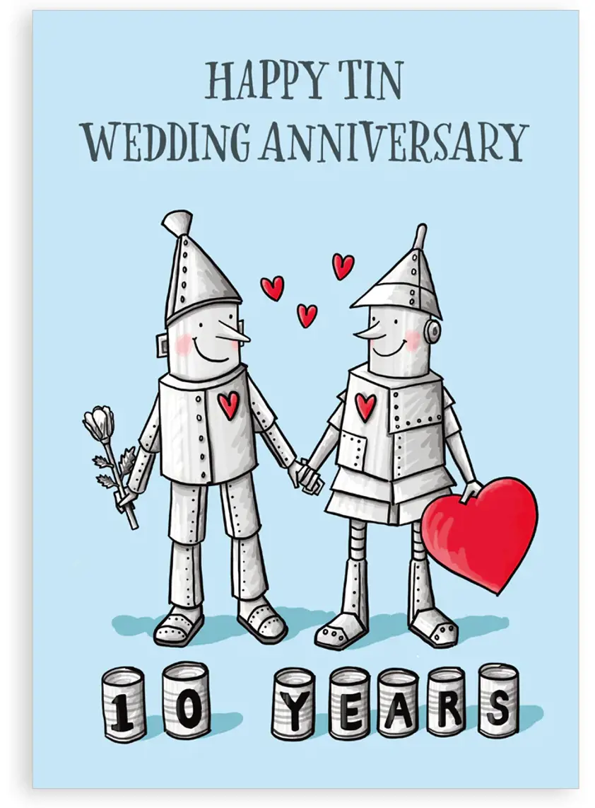 Tin wedding anniversary