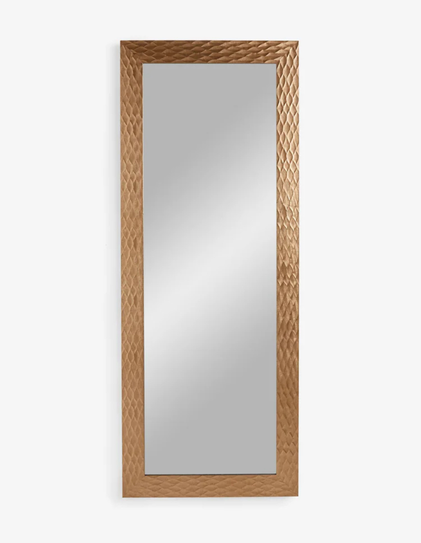 Modern Gold Honeycomb Pattern Mirror