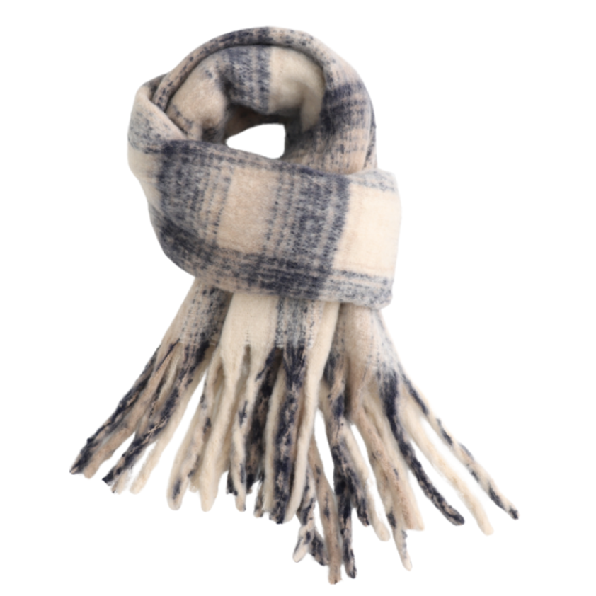 Tartan Scarf Cream