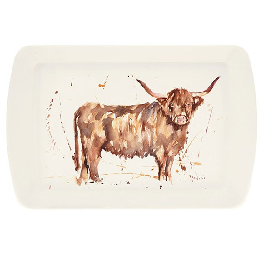 Highland Cow Country Life Snack Dish
