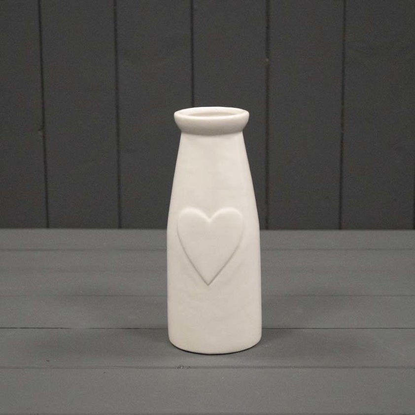 Ceramic Vase with heart 18cm