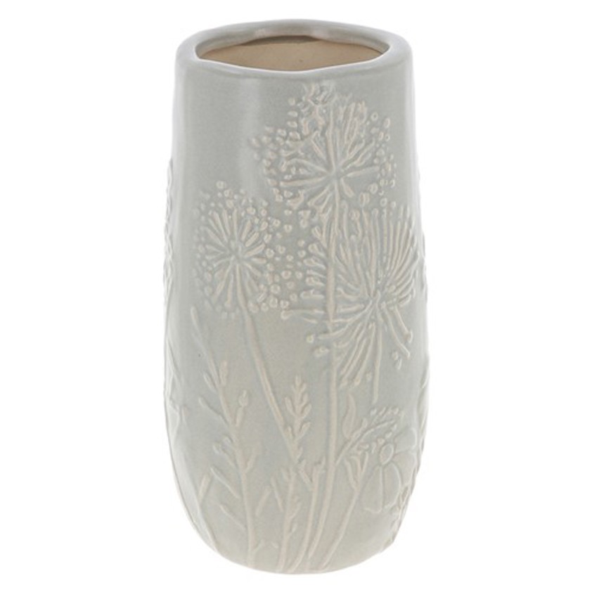 Meadow Sweet Grey Tapered Vase