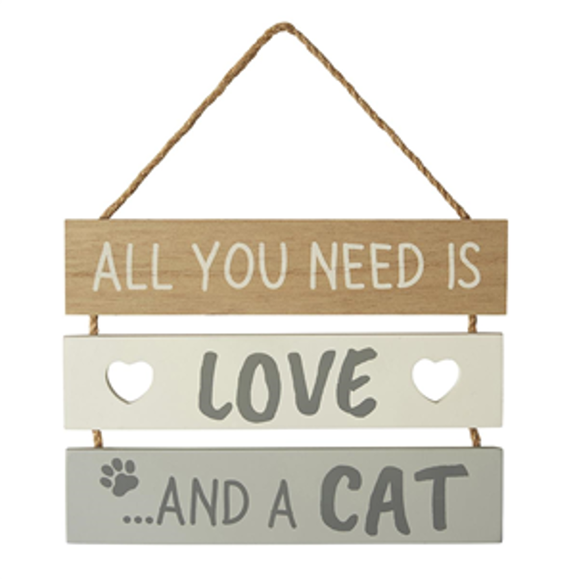 All you need is love and a cat sign
