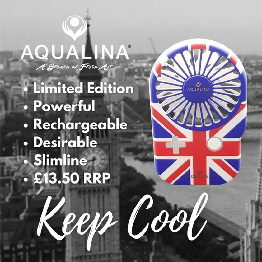 Slim Fan Union Jack with Pouch & charger