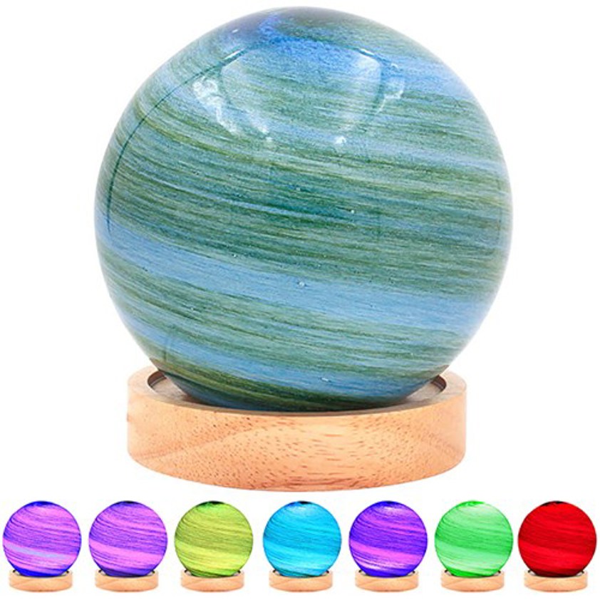 Cosmic Planet Lamp LED Green