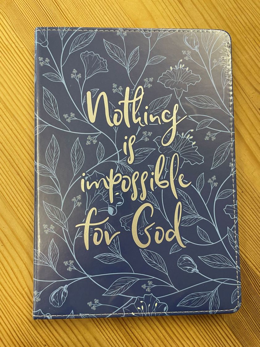 Leather Lux Cover Journal - Nothing Is Impossible