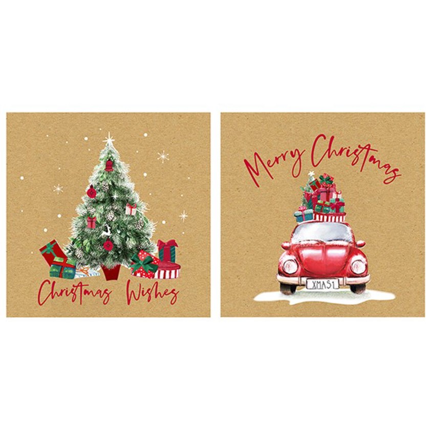 Kraft Christmas Cards Driving Home (2 Assorted)