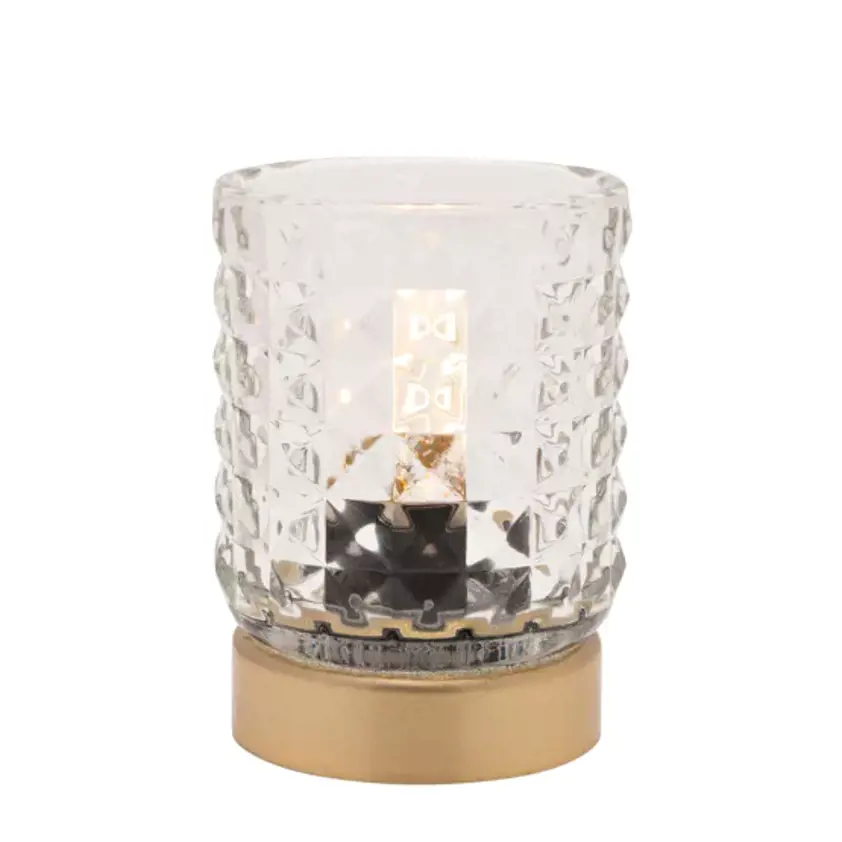Clear Glass Cup with LED Bulb Light