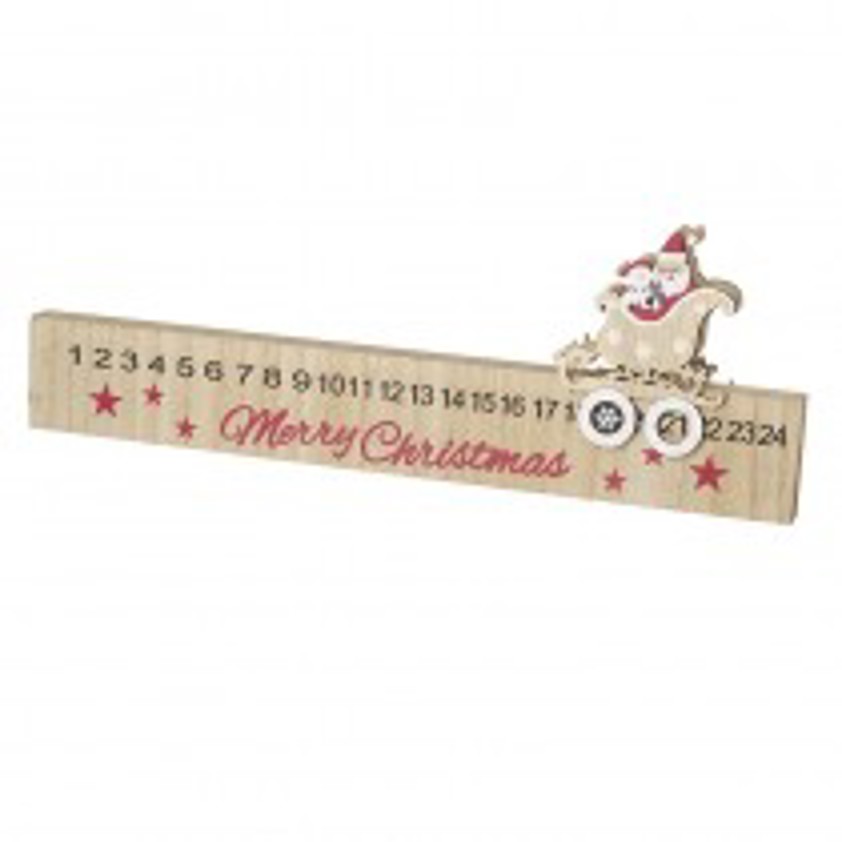 Large Wooden Santa Advent Rule