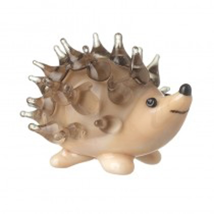 Glass Hedgehog miniature ornament