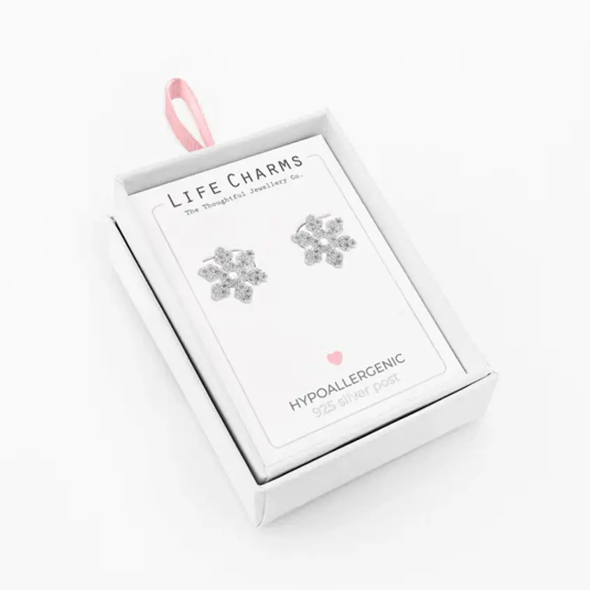 Snowflake Hypoallergenic Studs