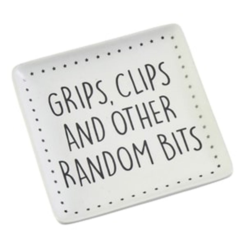 'Grips, clips and other ...' trinket dish