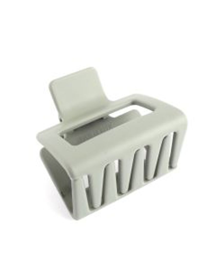 Mini Rectangle Hair Claw Clip Olive