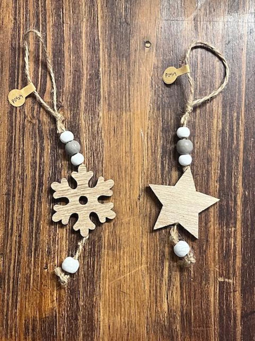 Wooden Hanging Star