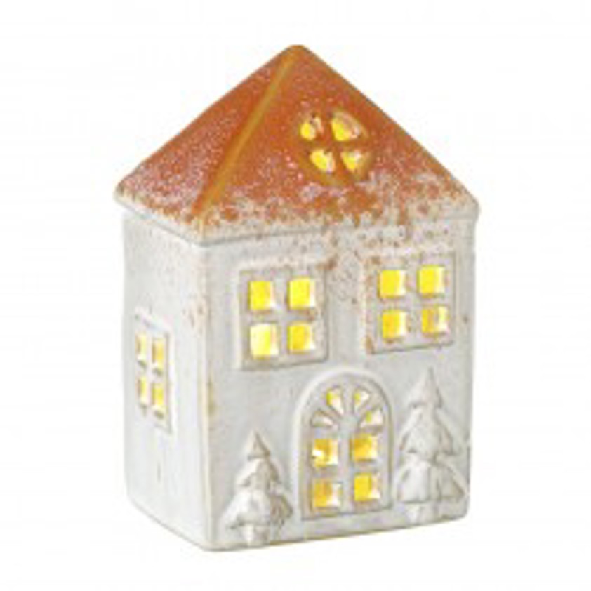 Orange Roof Ceramic House LED