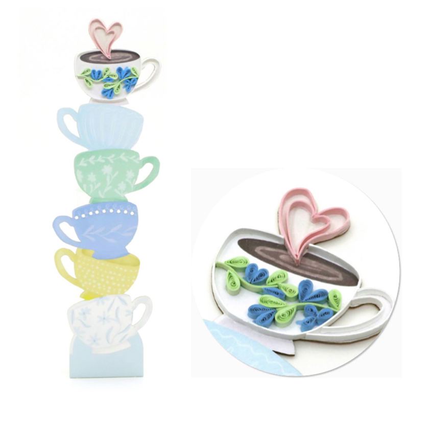 Teacups bookmark
