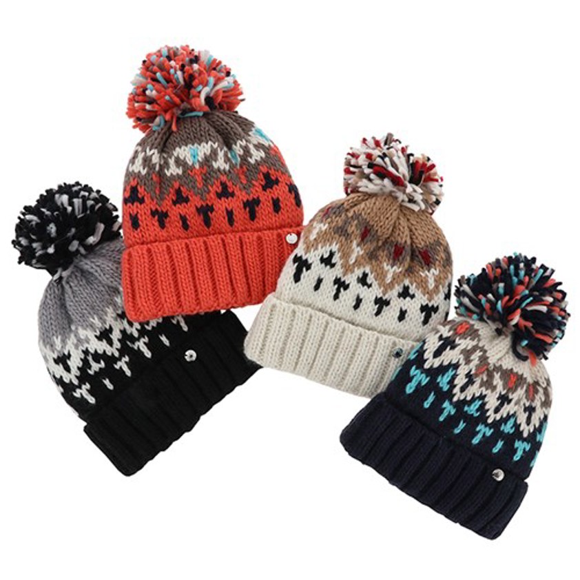 Fairisle Pom Pom Hat