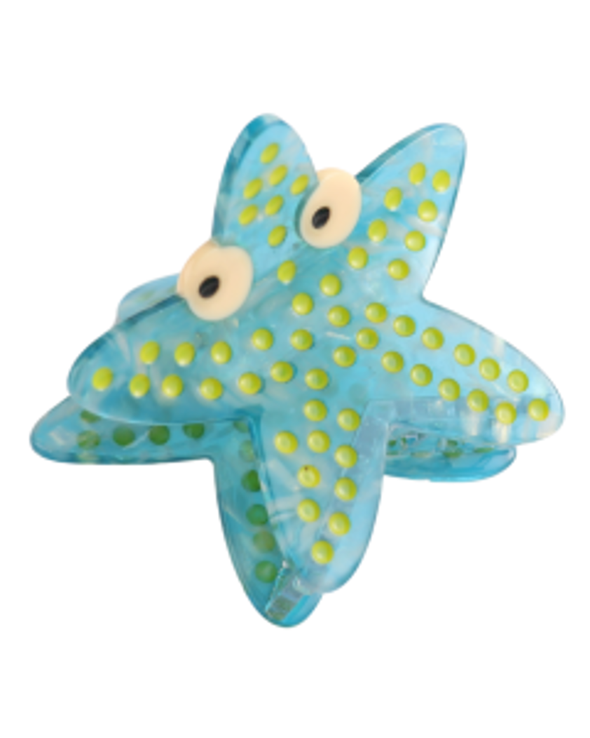 Starfish Hair Claw Clip Blue