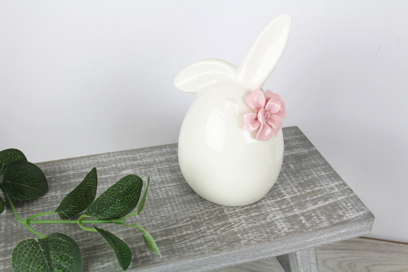 Bunny with Pink Flowers 20cm