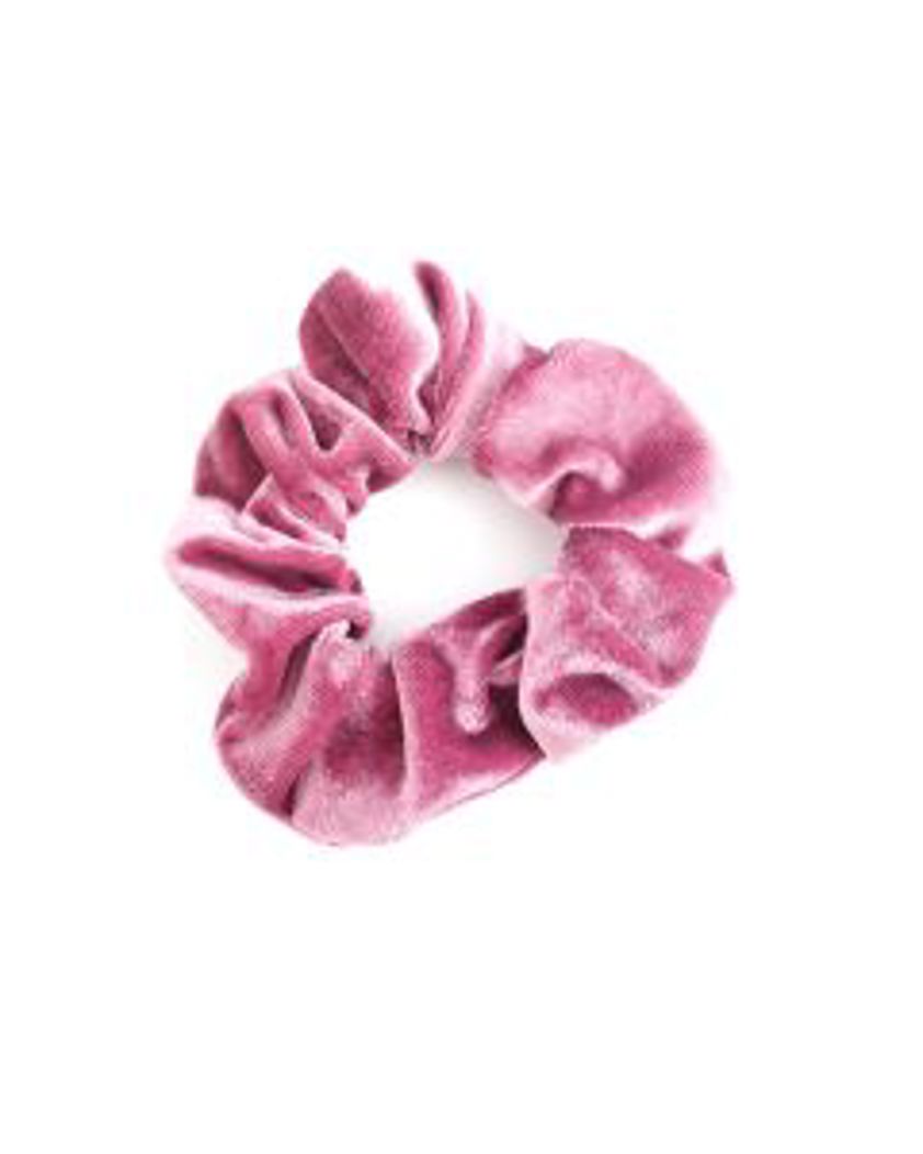 Velvet Scrunchie Pink