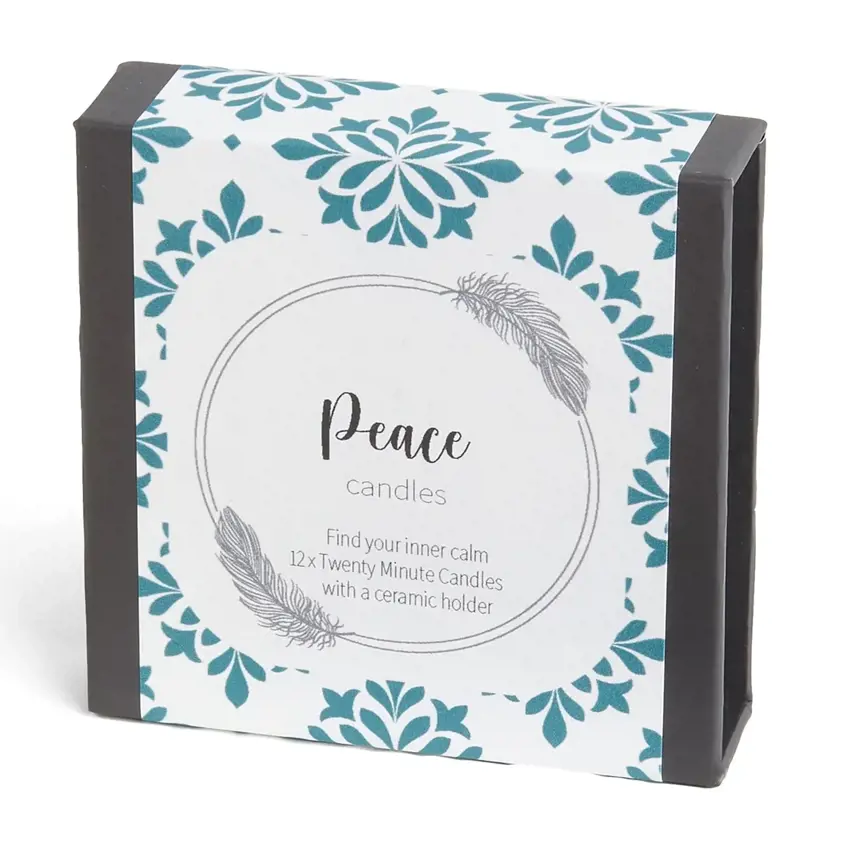 20 minute candles - Mind Body Soul - Peace Candles (wrap)