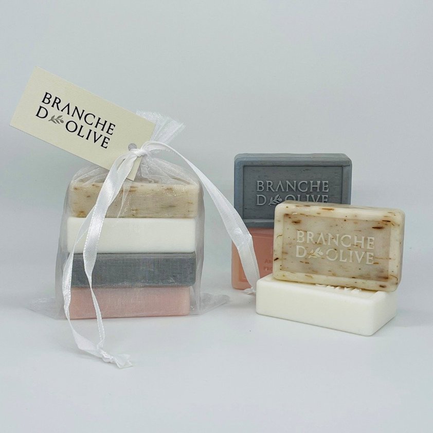 Garrigue & Bagged Stack of Soap 4x50g