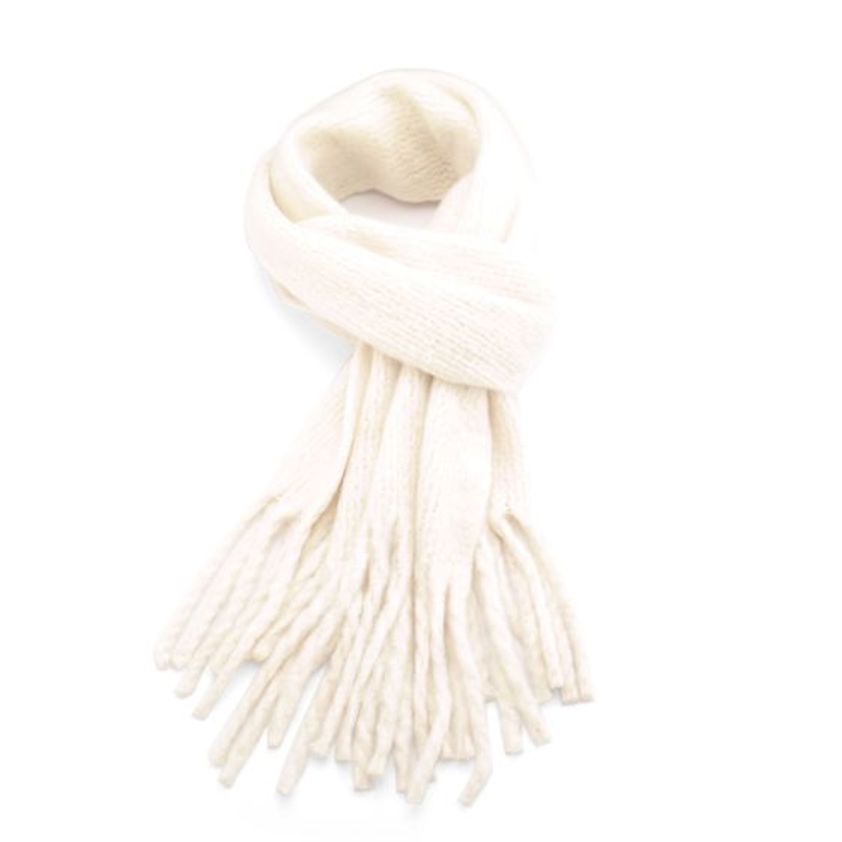 Cream 24345 Plain Scarf