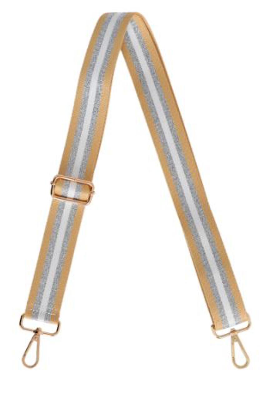 Gold Bag Strap Glitter stripe