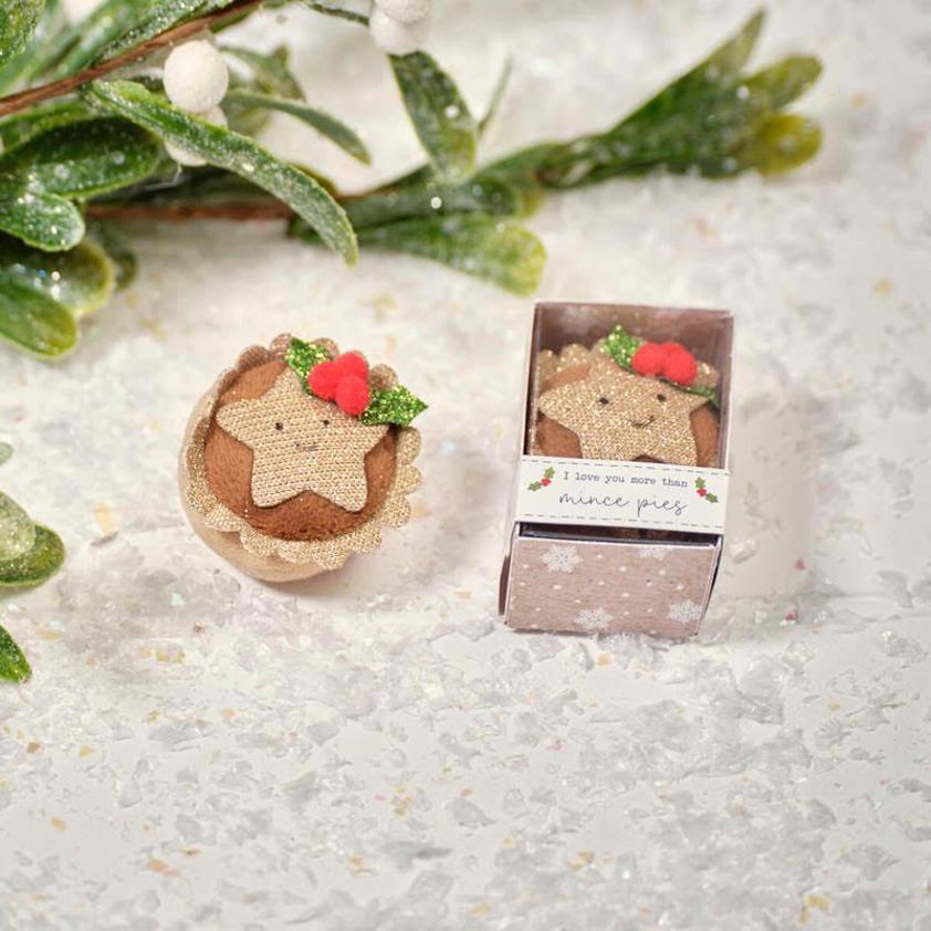 Christmas Tiny World Fabric Mince Pie Boxed Keepsake