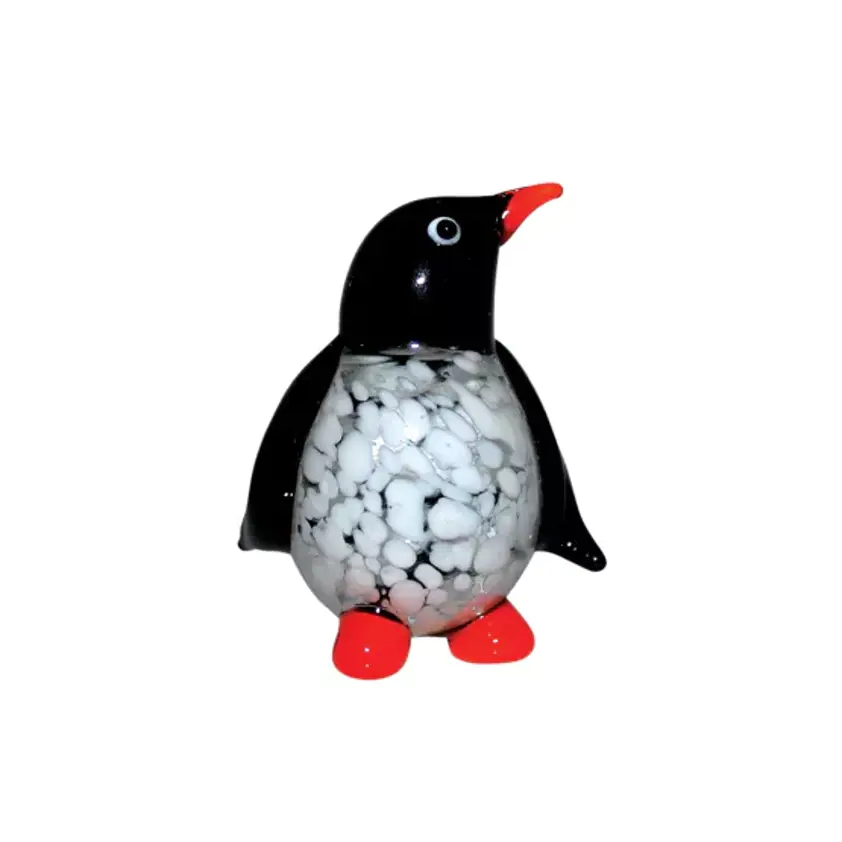 Glass Penguin 8cm miniature ornament