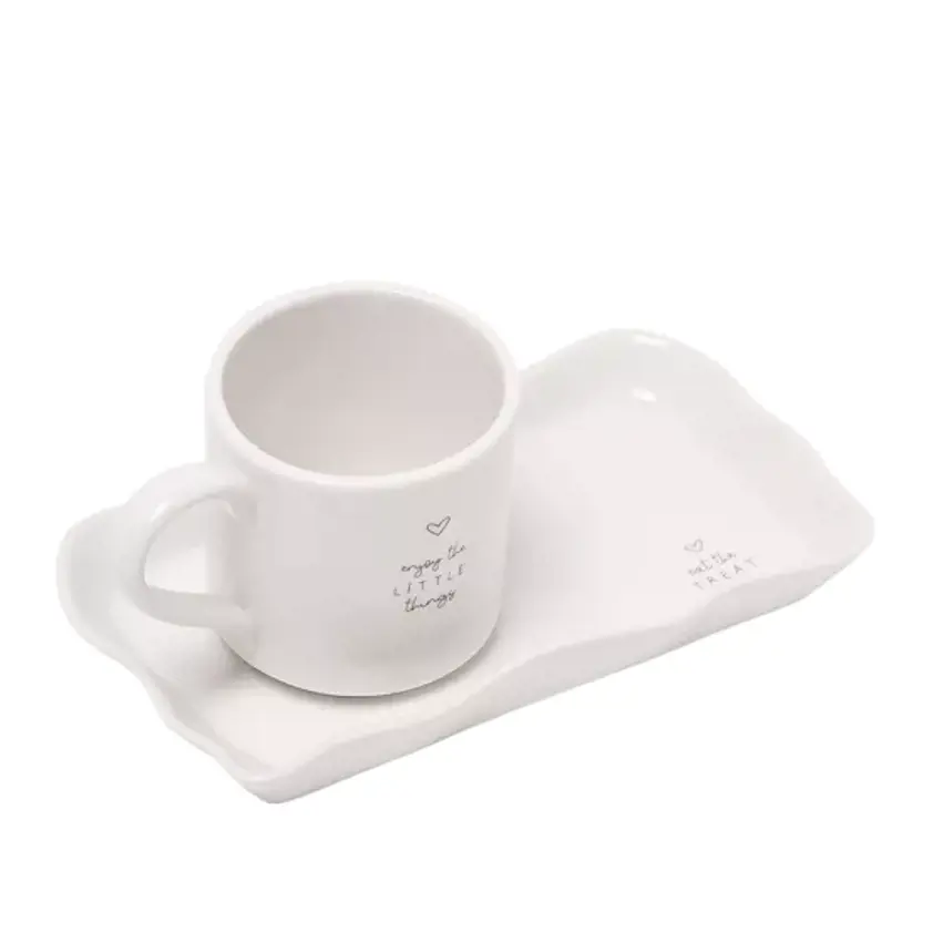 Moments Rectangular Plate with Mug - A Little Moment For You