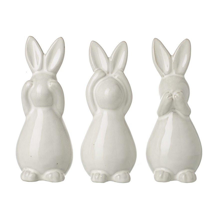 Porcelain Rabbit Set 3