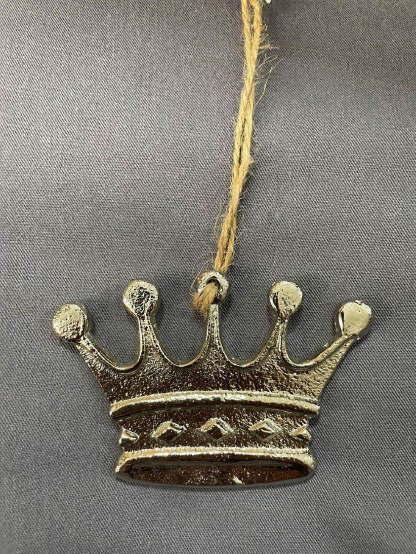 5 Points Hanging Metal Crown (9cm)