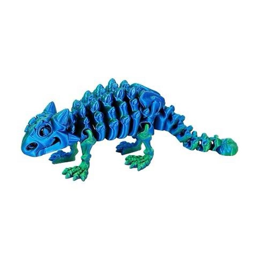 Blue Green 3D Printed Ankylosaurus